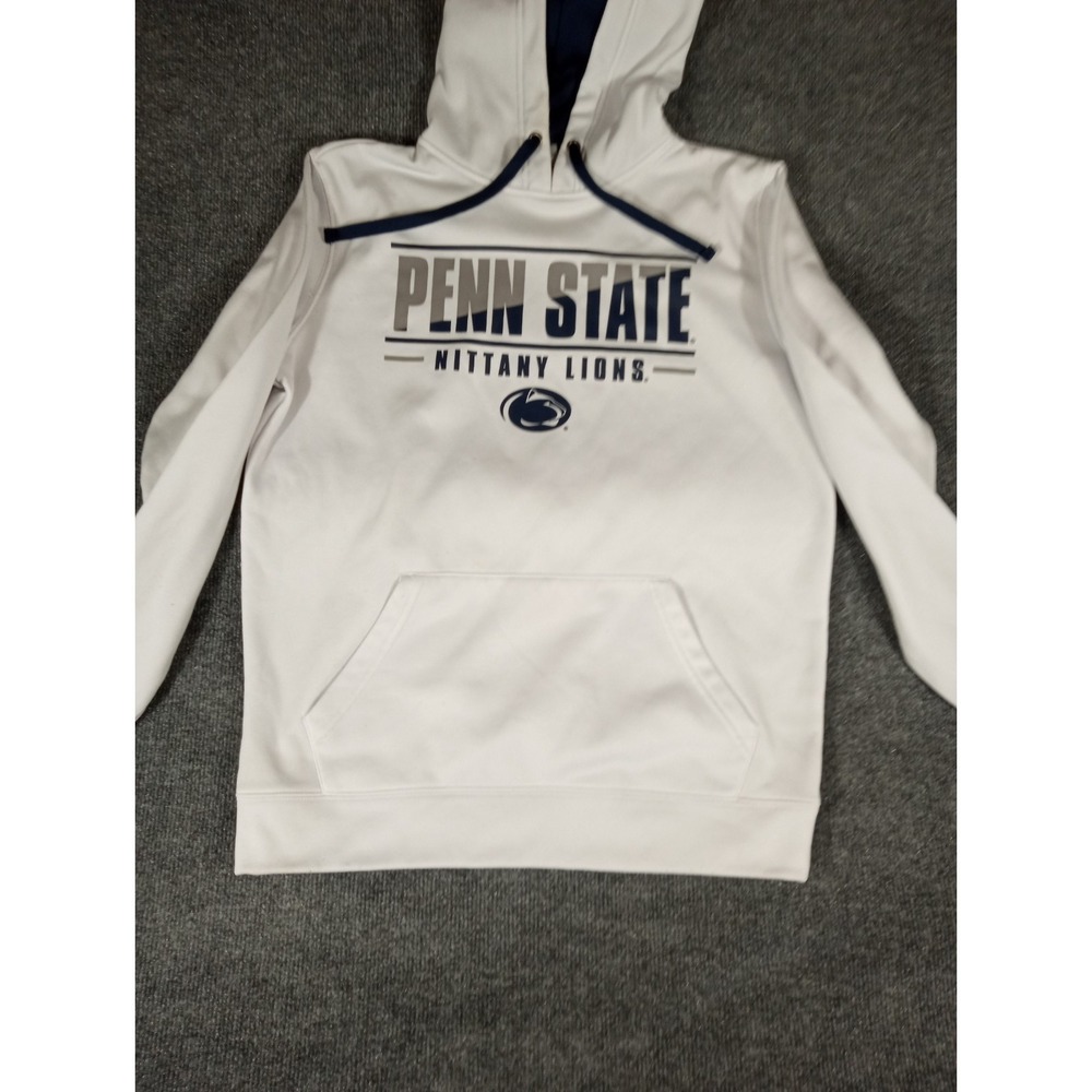Penn State Nittany Lions Hoodie Pullover White Medium Stadium Athletics Casual - Picture 2 of 6
